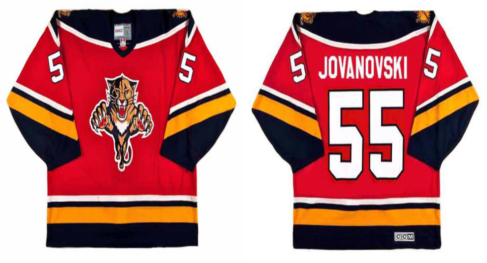 2019 Men Florida Panthers #55 Jovanovski red CCM NHL jerseys